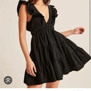 Abercrombie Plunge Ruffle Dress